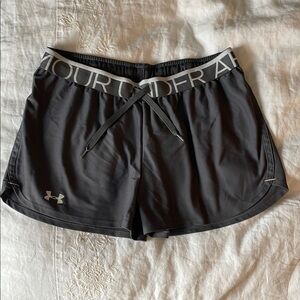 Under Armour Women's Charcoal Gray Athletic Shorts